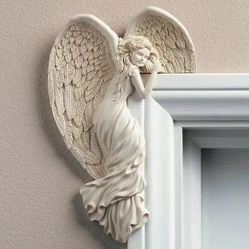 New Redemption Angel Door Frame Decoration Awakening Angel Wings Pendant Door Frame Decoration Resin Pendant Decoration