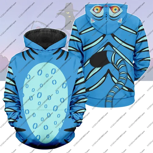 Imagen 2 del producto Otoño Invierno Y2k adulto niña niño hombres Top Derpy Tiger deporte sudaderas Cosplay conjunto pantalones casuales sueltos Kpop Demon Hunters Sudadera con capucha