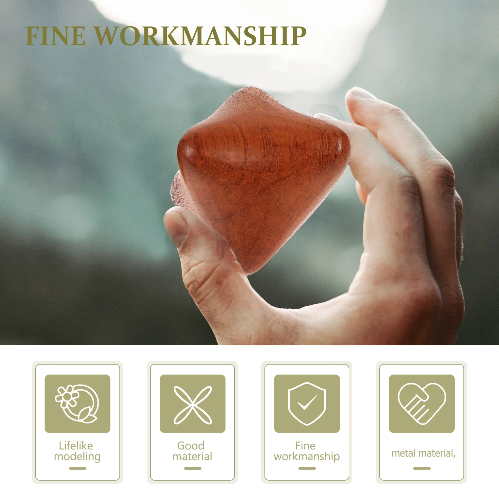 

2pcs Wooden Massage Balls Solid Wood Hand Exercise Balls For Stress Relief Therapy Improve Dexterity Fitness Gift