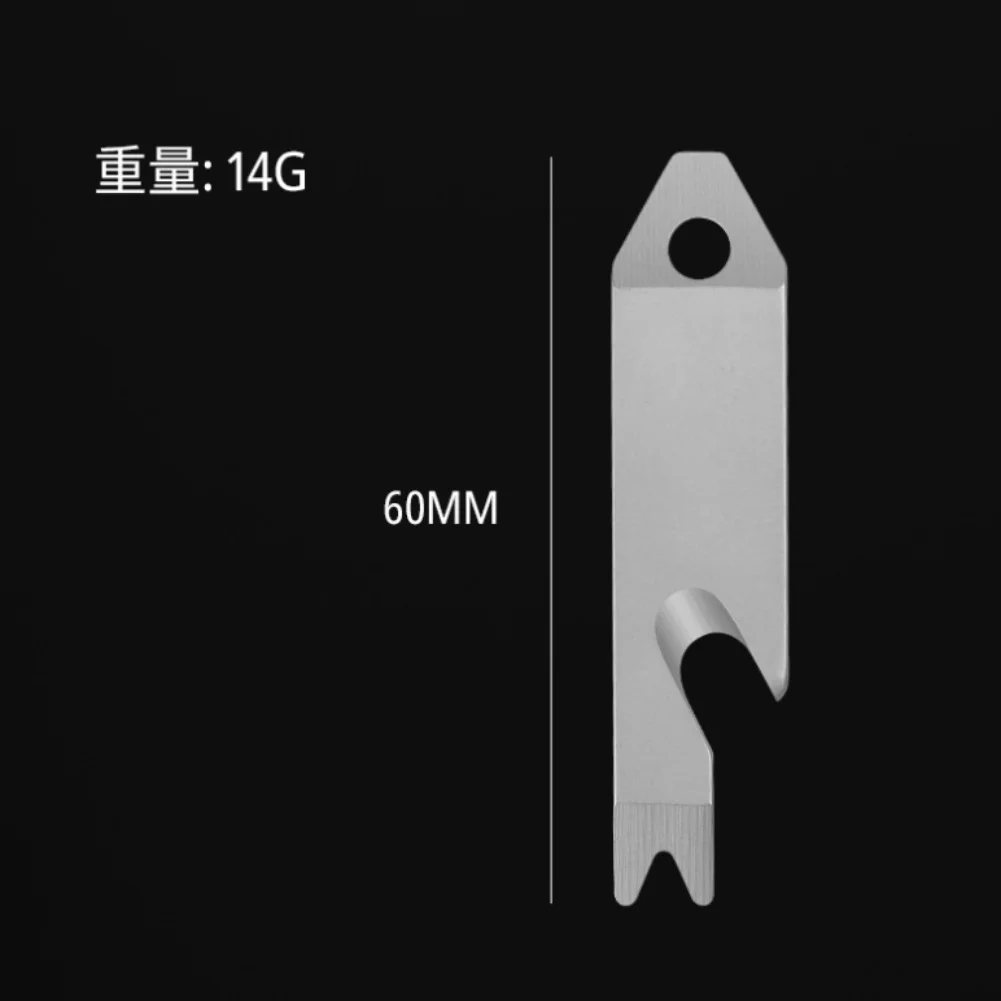 4 في 1 متعددة الوظائف المفاتيح قلادة أدوات قضيب رفع مسمار مجتذب كل يوم حمل لوازم التخييم في الهواء الطلق #6