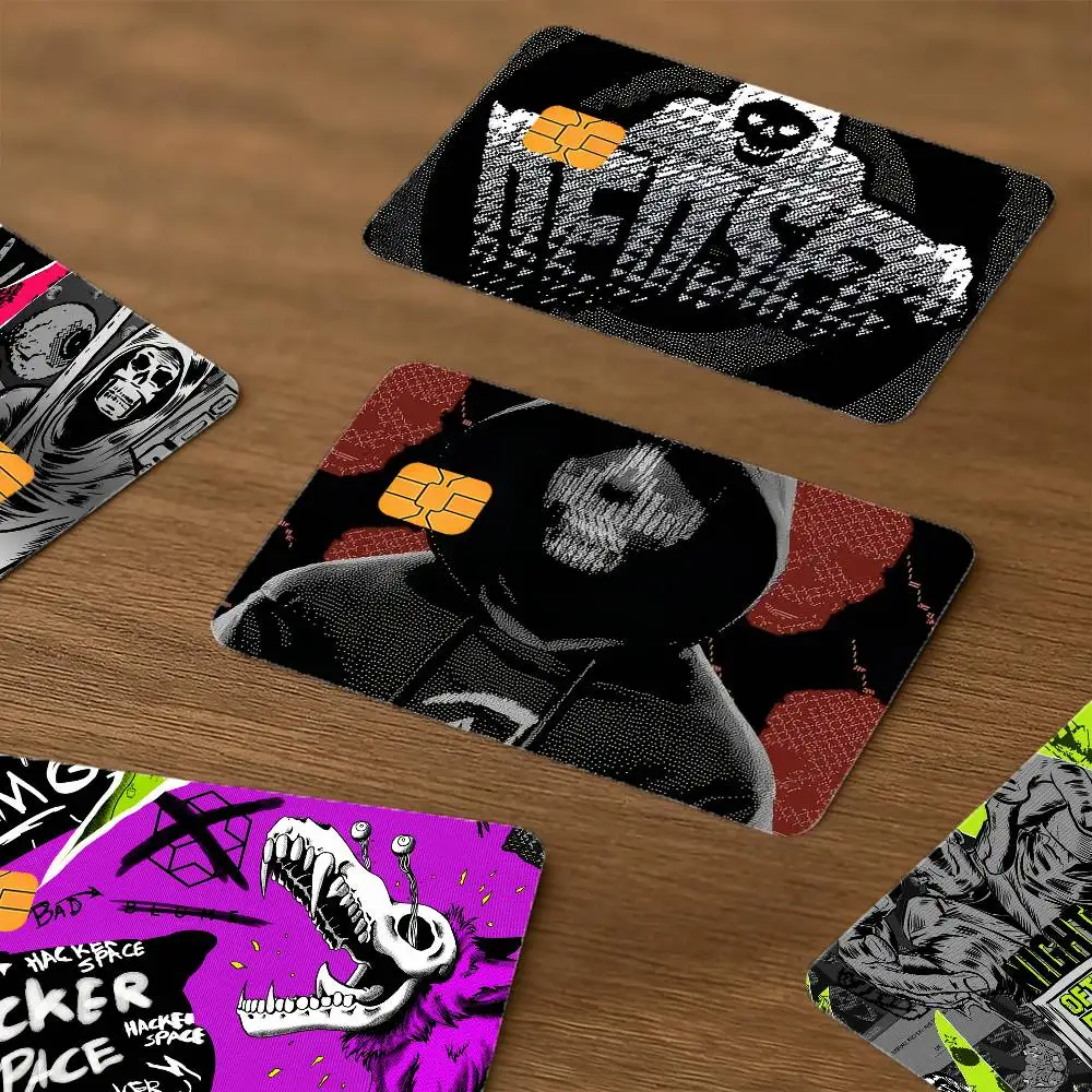 D-dedSec-c Game Waterproof Skin Protector Stickers for Bank Cards Credit Cards Debit Cards Public Transport Cards