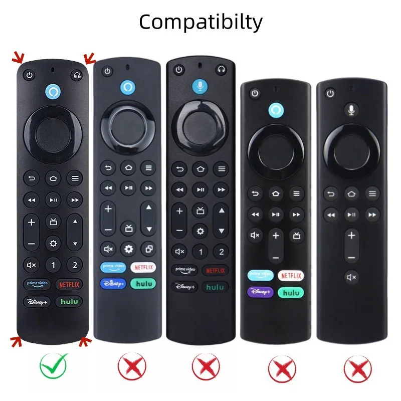 

For Alexa Voice Remote Pro TV Remote Control Anti-scratch Silicone Protective Cover Case Shockproof Anti-drop
