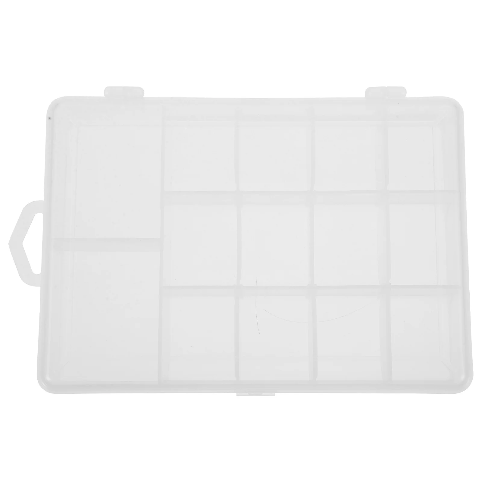 

Plastic Fishing Storage Box Compact Tackle Tray Organizer for Hooks Baits Lures Waterproof Small Convenient Terminal Tackle