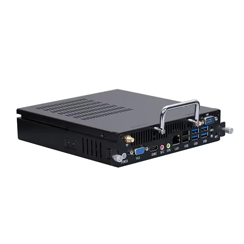 2026 ELSKY OPS8000 Mini Computer DDR4 M.2 Core I3-8130U I5-8250U I7-8550U HDMI+VGA 180*195*42/33/30MM Education OPS Mini PC