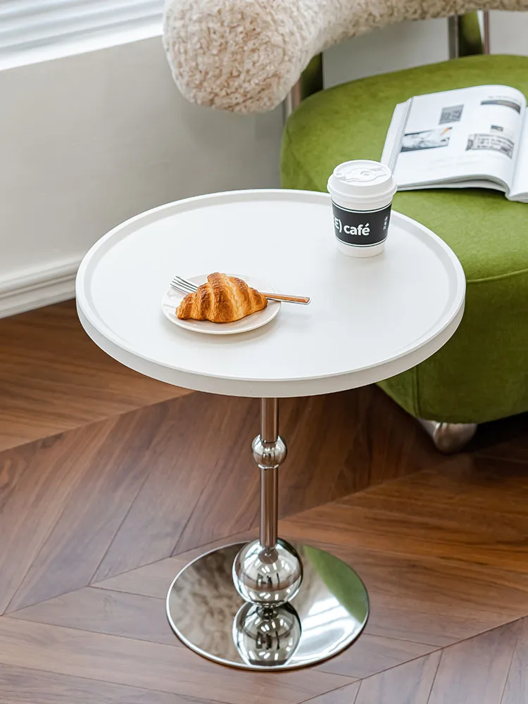 

Круглые журнальные столики из нержавеющей стали, креативная мебель, роскошная гостиная, приставной столик для хранения дивана, скандинавский балкон,