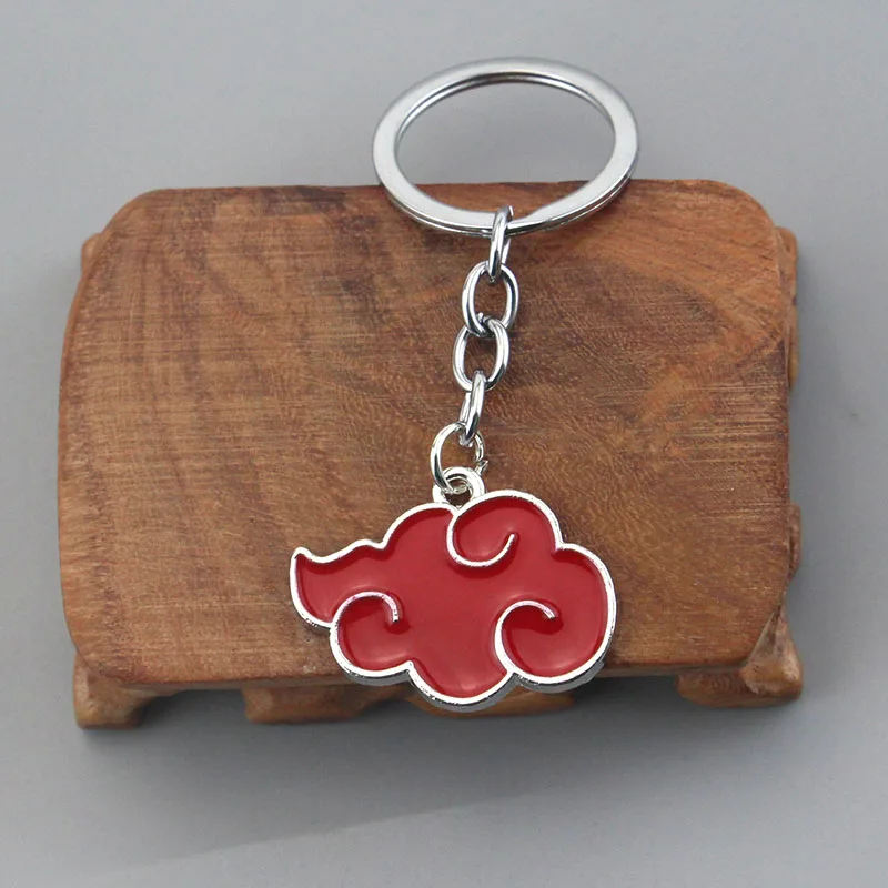 Аниме Akatsuki Red Cloud Keychain Uchiha Itachi Obito Deidara Orochimaru Konan фигурка брелок Подвеска Аксессуары подарок