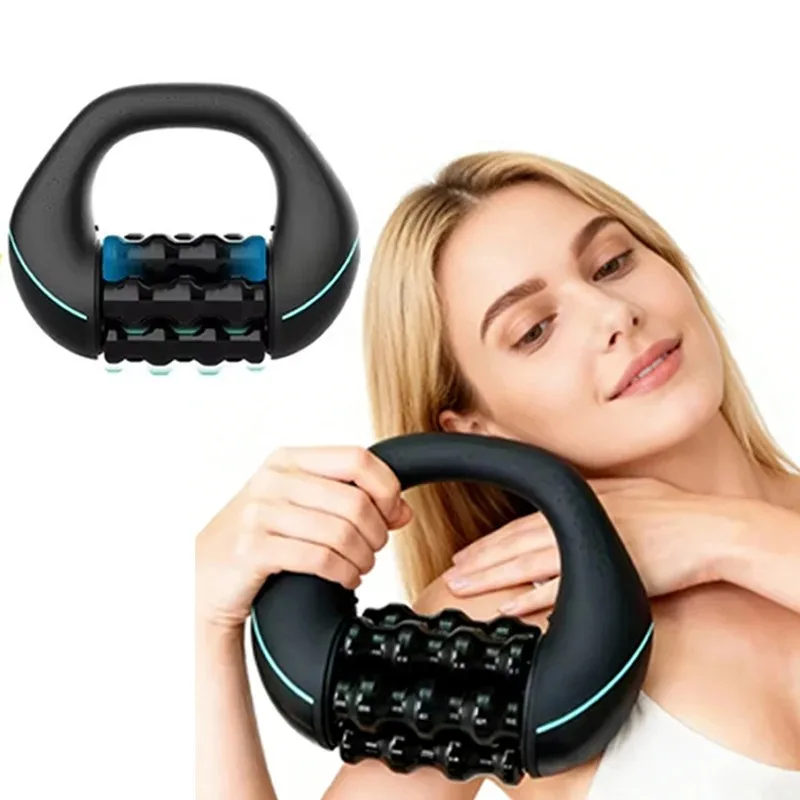 Vibrating Handheld Massage Roller, Adjustable Speed, USB Rechargeable, Portable Muscle Relax Tool, Gym, Home, Office, Travel
