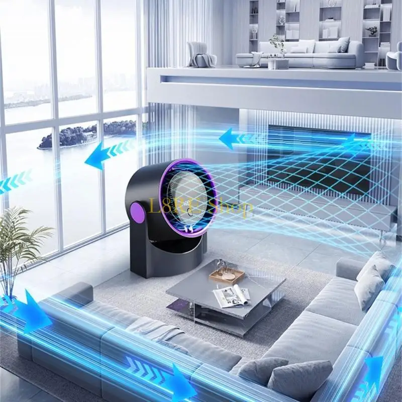 L8RE Electric Fanless for Office Desk أو Doom Goom Nightstands USB مكيف هواء قابل لإعادة الشحن مع بطارية 1200 مللي أمبير في