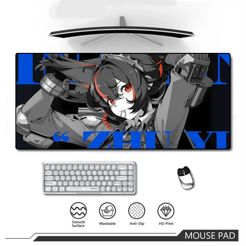 Zenless Zone Zero Hoshimi Miyabi Game MousePad Oversize Offices Accessories Non-Slip Offices Pc Desktop Mat Programmer Mouse pad