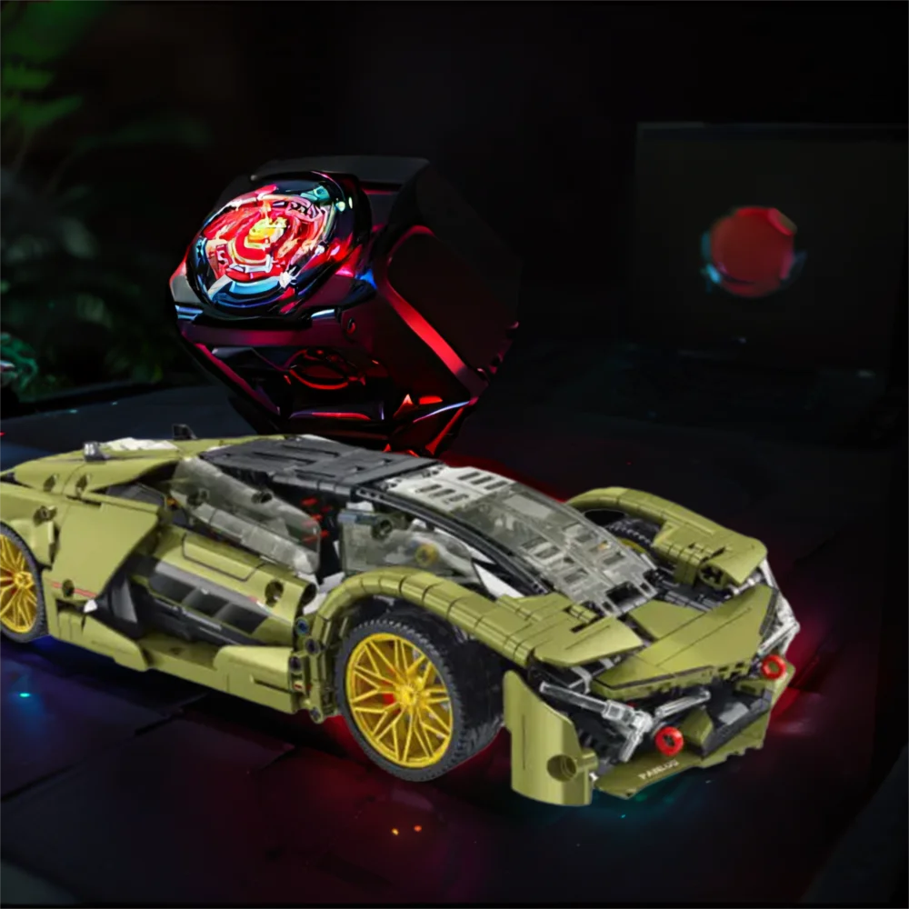 

Технический конструктор суперкара в масштабе 1:14: модель автомобиля Italia Bull Terzo Millennio, суперспортивная машина, игрушка-конструктор из кирпичиков