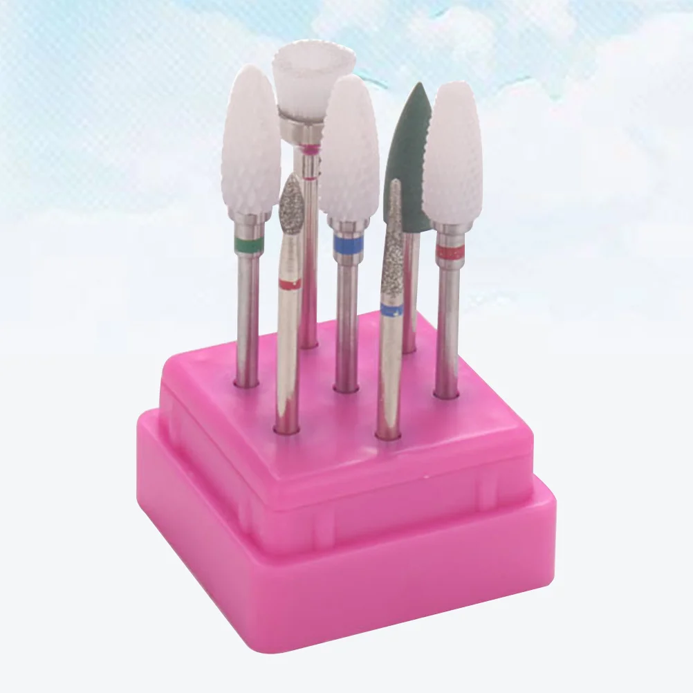 

Набор из 7 насадок для маникюра: полировочные щетки и фрезы для натуральных и искусственных ногтей, для салонов и домашнего использования