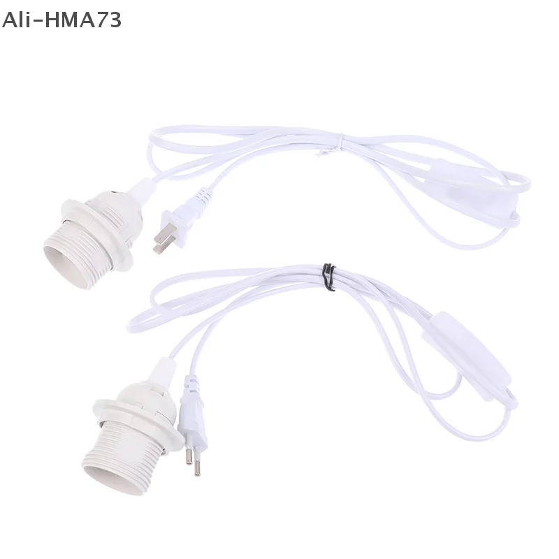 1Pc E27 303 Switch Lamp Seat Switch Line 1.8M EU/US Plug Lamp Base Holder Power Cord Hanging LED Light Adapters With Switch
