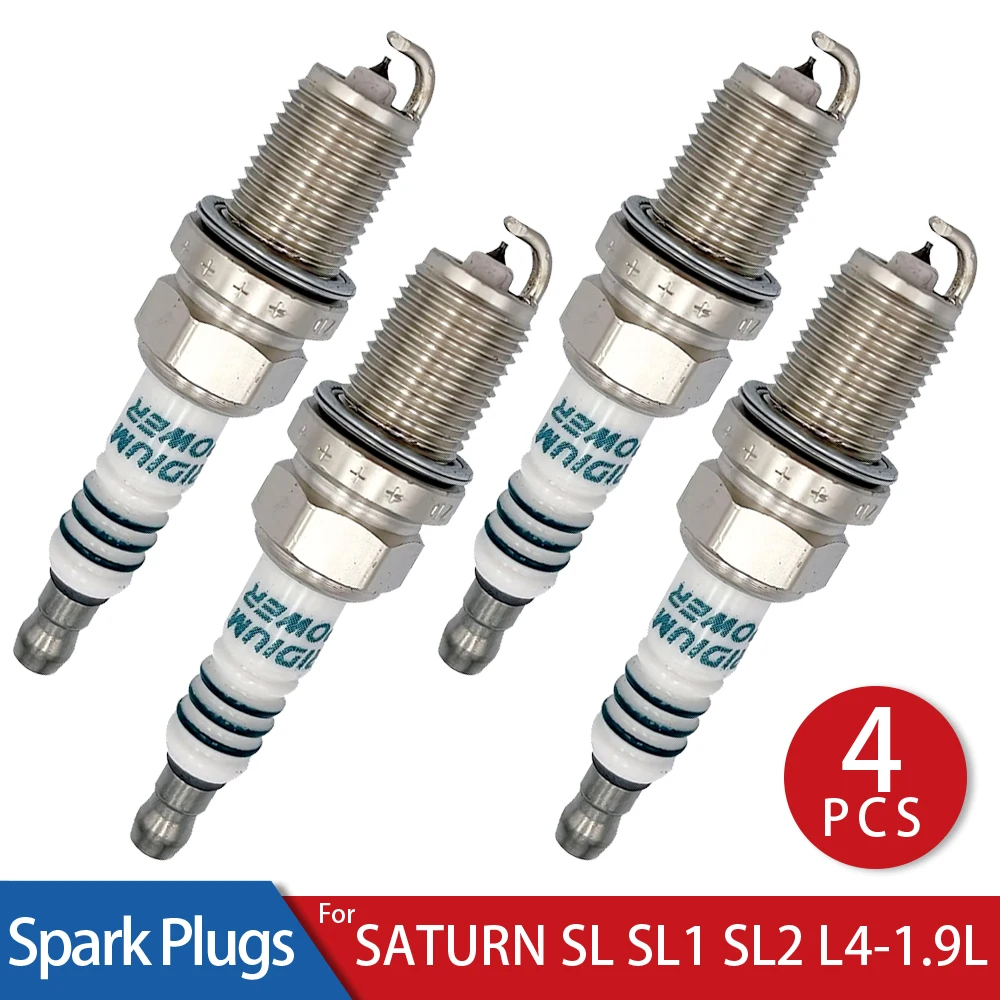 

4 Pcs/Lot Iridium Power Spark Plugs Glow Plug for 1991-1998 SATURN SL SL1 SL2 L4-1.9L Car Candle Stable operation of 80000km