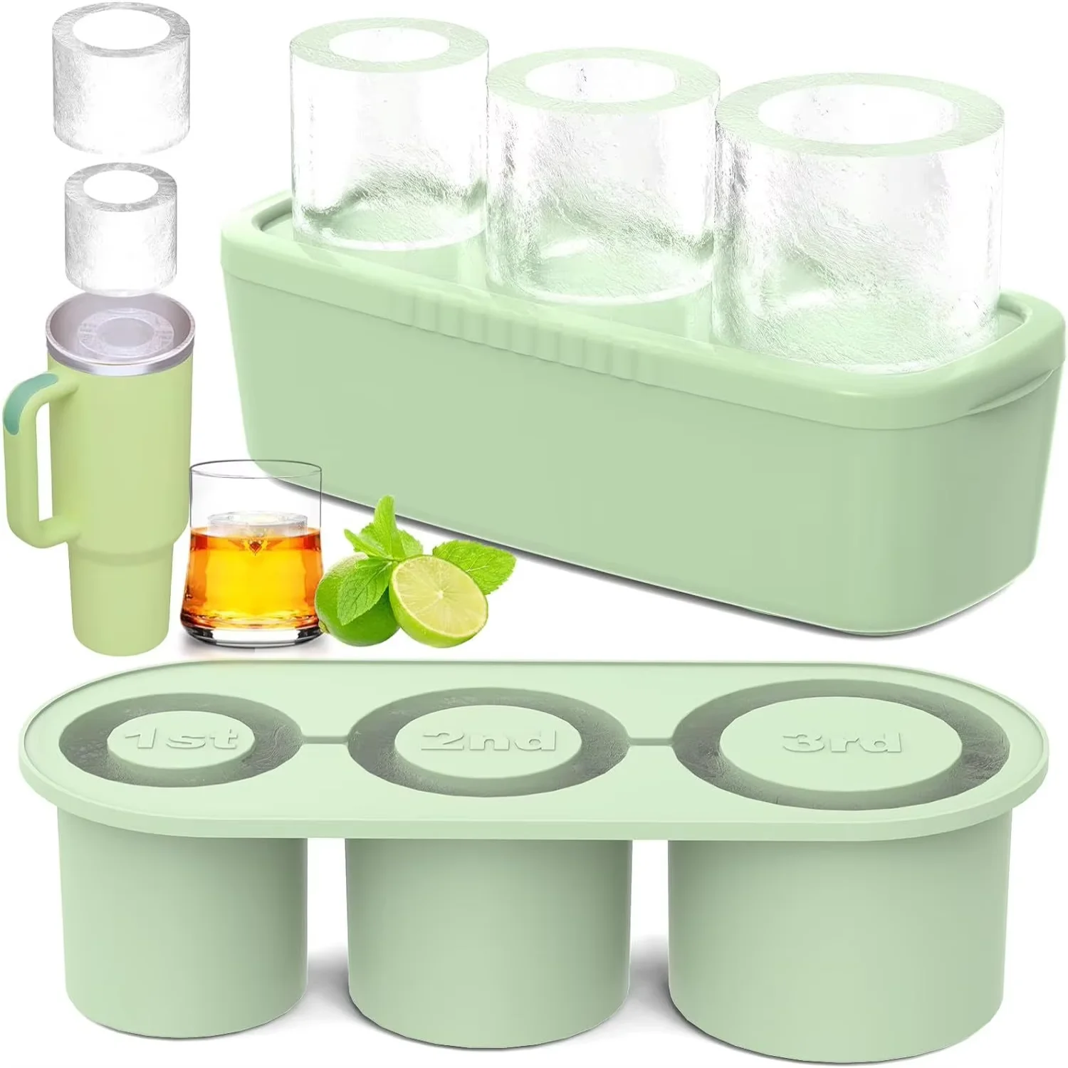 Hot Selling Exclusive Patent Large Capacity Silicone  Cube Making Molds Silicone  tray For
