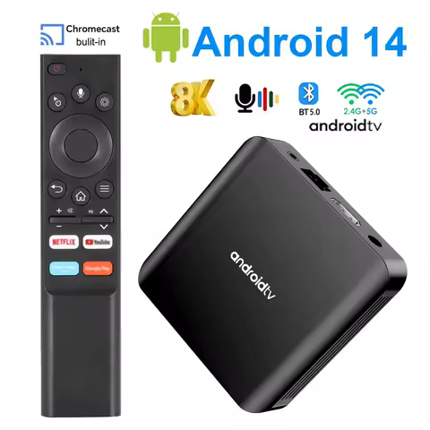 MYSTB TV Box Android 14 8K ATV Plus Allwinner H313 Quad Core 5G Dual Wifi BT5.0 Smart Voice control Player 4K Set Top Box