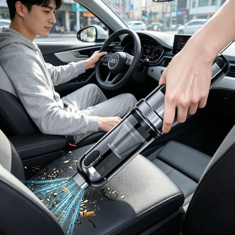 17000PA Car Vacuum Cleaner with Brushless Motor Handheld Vacuum Portable Cordless Compressed Air Duster for Car Home Office Pet