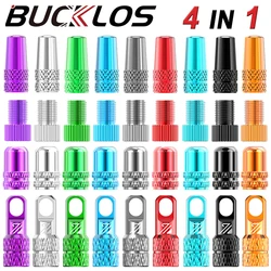 Aluminum Alloy Bicycle Valve Cap F/V A/V Bike Presta Valve Cap F/V To A/V Adapter Valves Core Removal Tool Bicycle Accessories