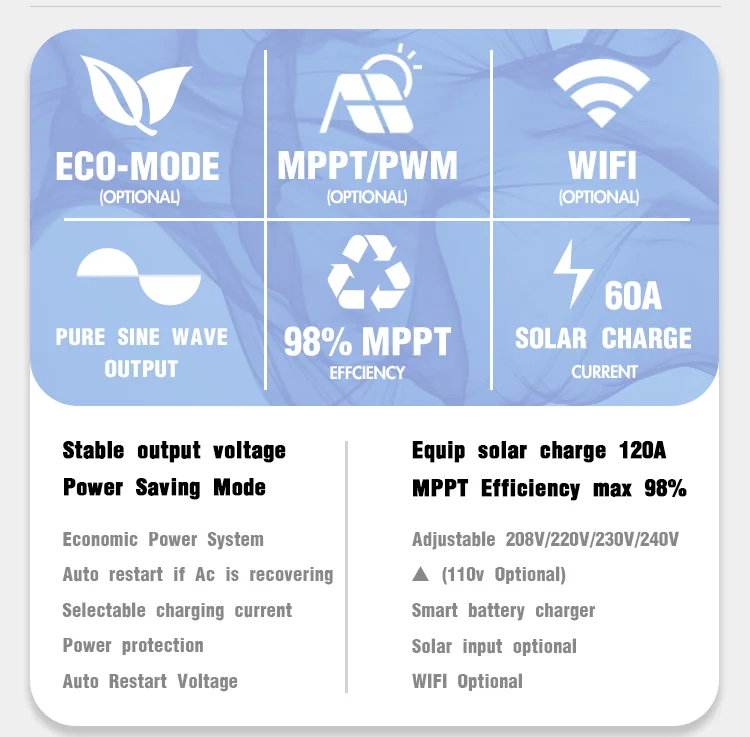 10000va 10 kva 8kw 8000w off grid low frequency solar inverter use for solar energy system