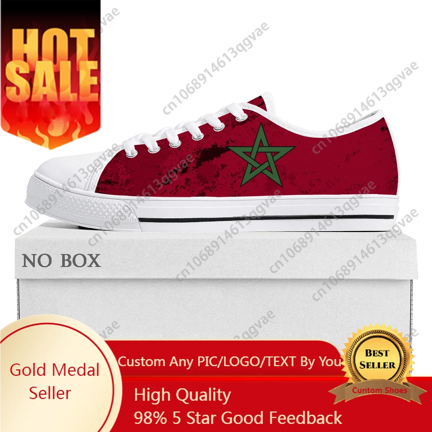

Moroccan Flag Low Top High Quality Sneakers Mens Womens Teenager Canvas Sneaker Morocco Prode Casual Couple Shoes Custom Shoe