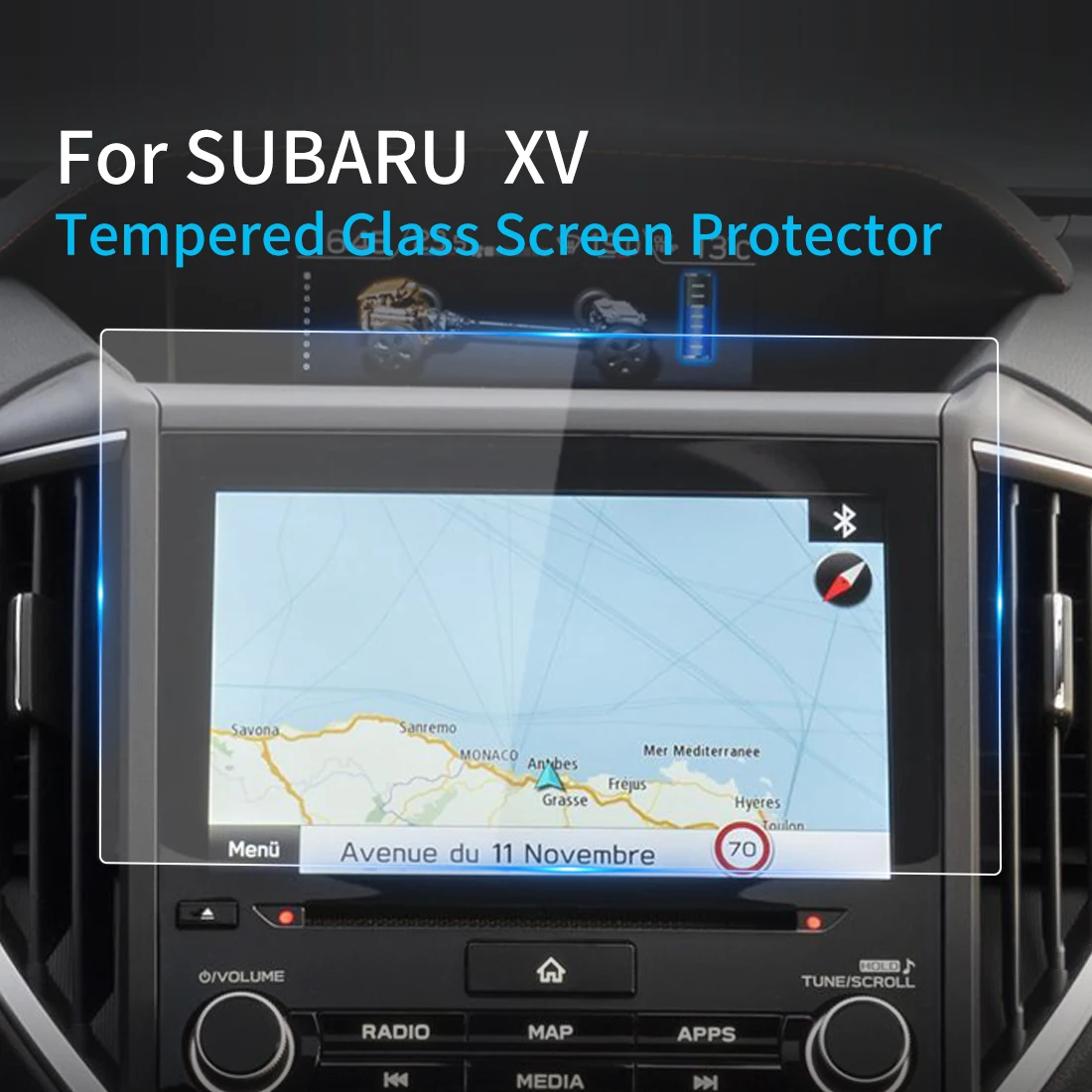 

For 2023 Subaru XV Screen Protector Tempered Glass Protective Film 11.9inch Navigator Protection Stickers Car Accessories