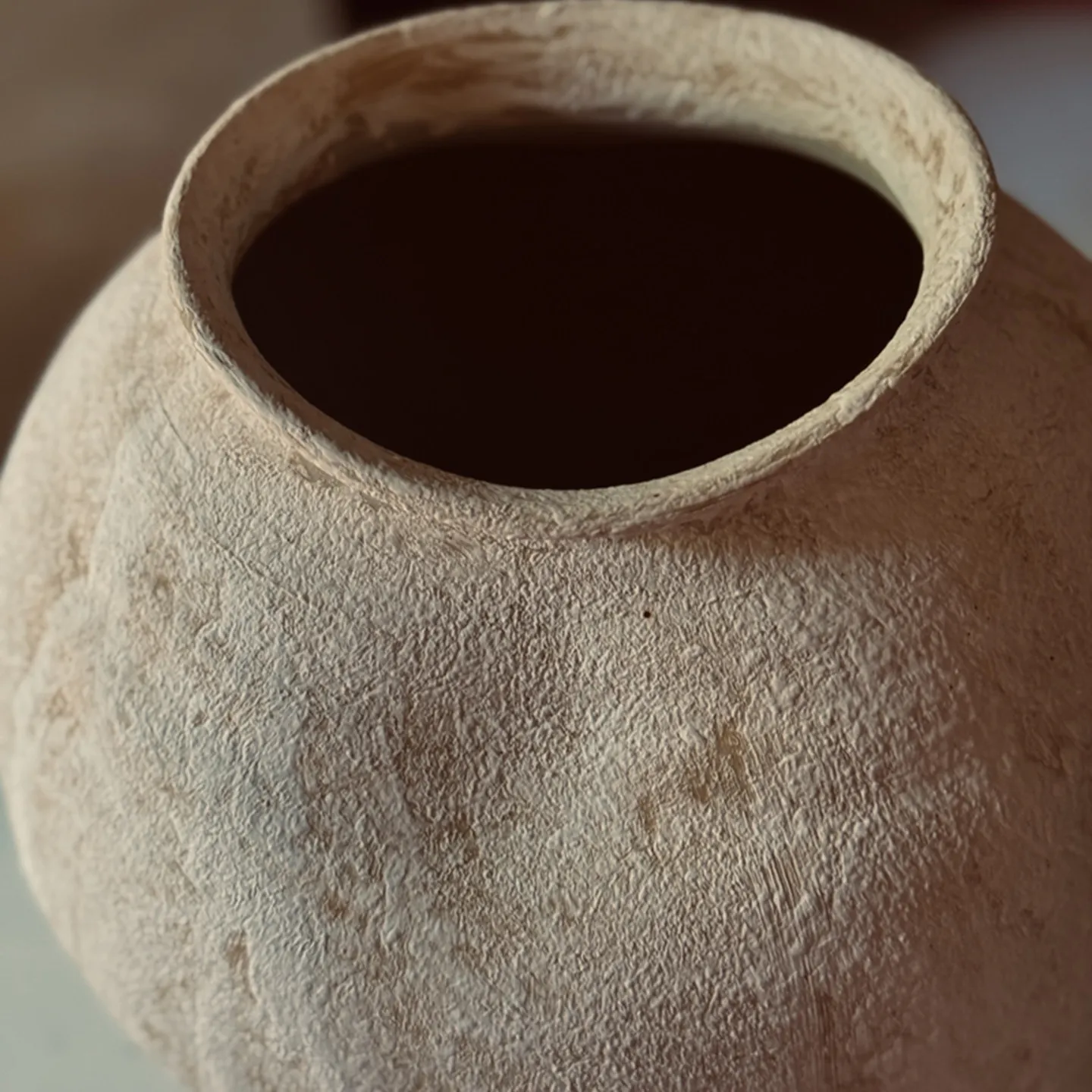 Handmade ceramic ornament splashed glaze white belly vase retro hydroponic turtle back bamboo coarse pottery jar