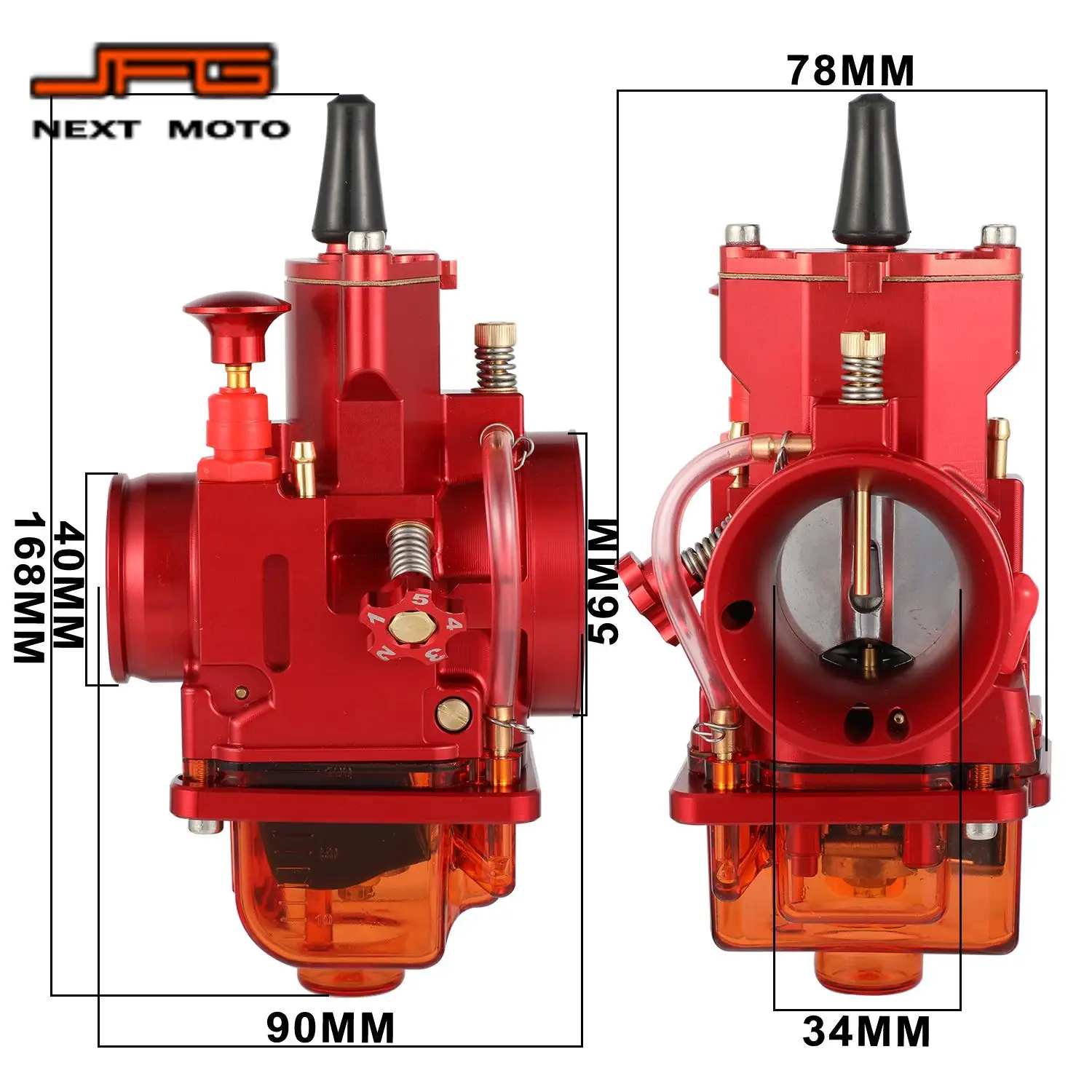 Universal CNC Carburetor 28mm 30mm 32mm 34mm Motorcycles Carburador For HONDA KTM KAWASAKI SUZUKI Electric Dirt Bike