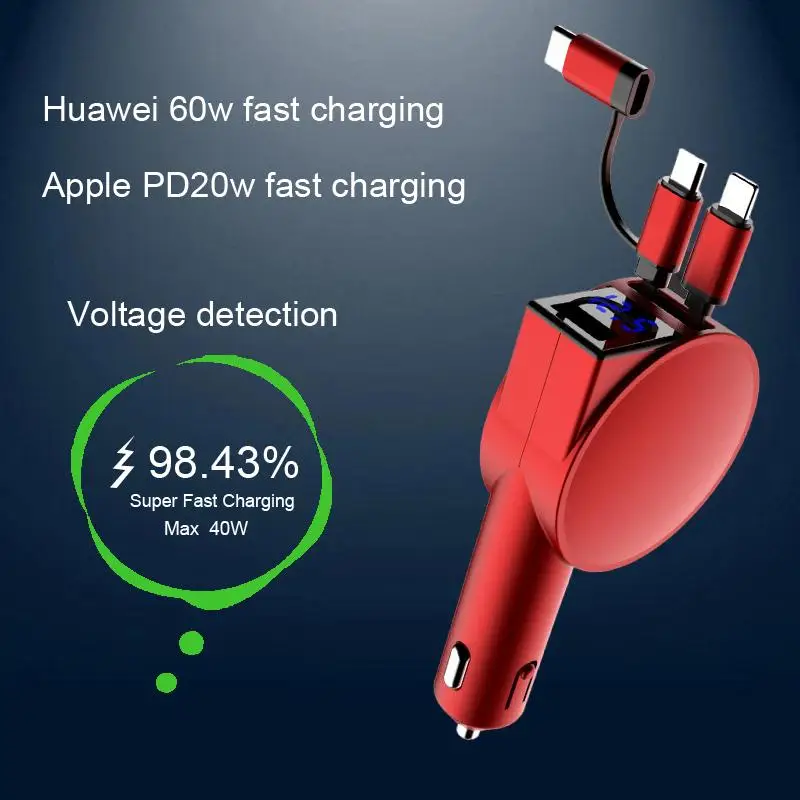 

Super Fast Charging Car Charger: Huawei 40W & Apple PD20W Compatible