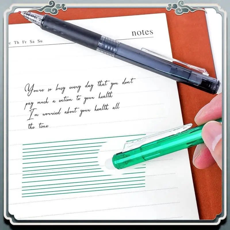 

Retractable Erasable Gel Pens, Fine Point 0.7Mm,Make Mistakes Disappear, Comfort Grip, For Drawing Writing 12 Pack Durable