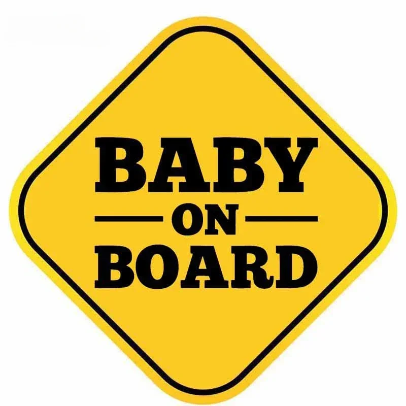 

BABY ON BOARD Car Sticker Personality Decal PVC 15.8x15.8cm