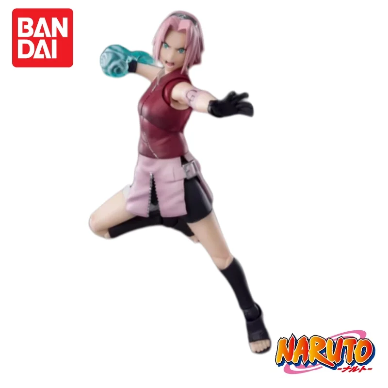 

In Stock Original Bandai Action Figure Naruto Shippuden S.H.Figuarts Haruno Sakura Mobile Toys Prizes Garage Kit Model