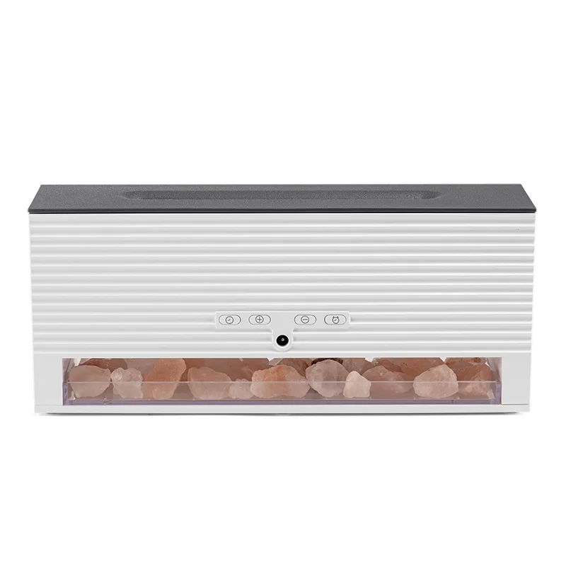 New rock aromatherapy machine, simulated flame rock humidifier usb plug-in clock air humidifier