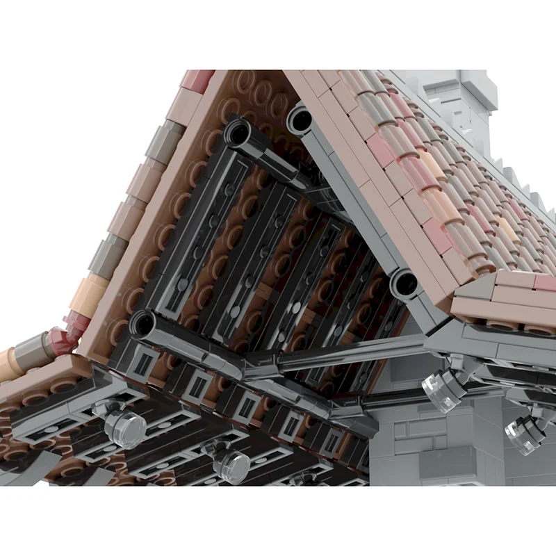 Castello medievale Modello Moc Mattoni da costruzione Tecnologia porta vialetto medievale Blocchi modulari Regali Giocattoli di Natale Set fai da te Assemblaggio