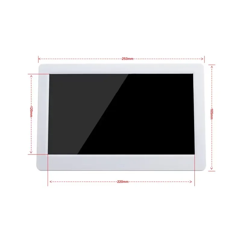 New 10 Inch Wooden Digital Photo Frame with Clock Multi-Functional Stylish and Practical for Modern Homes For Mp4 Digital