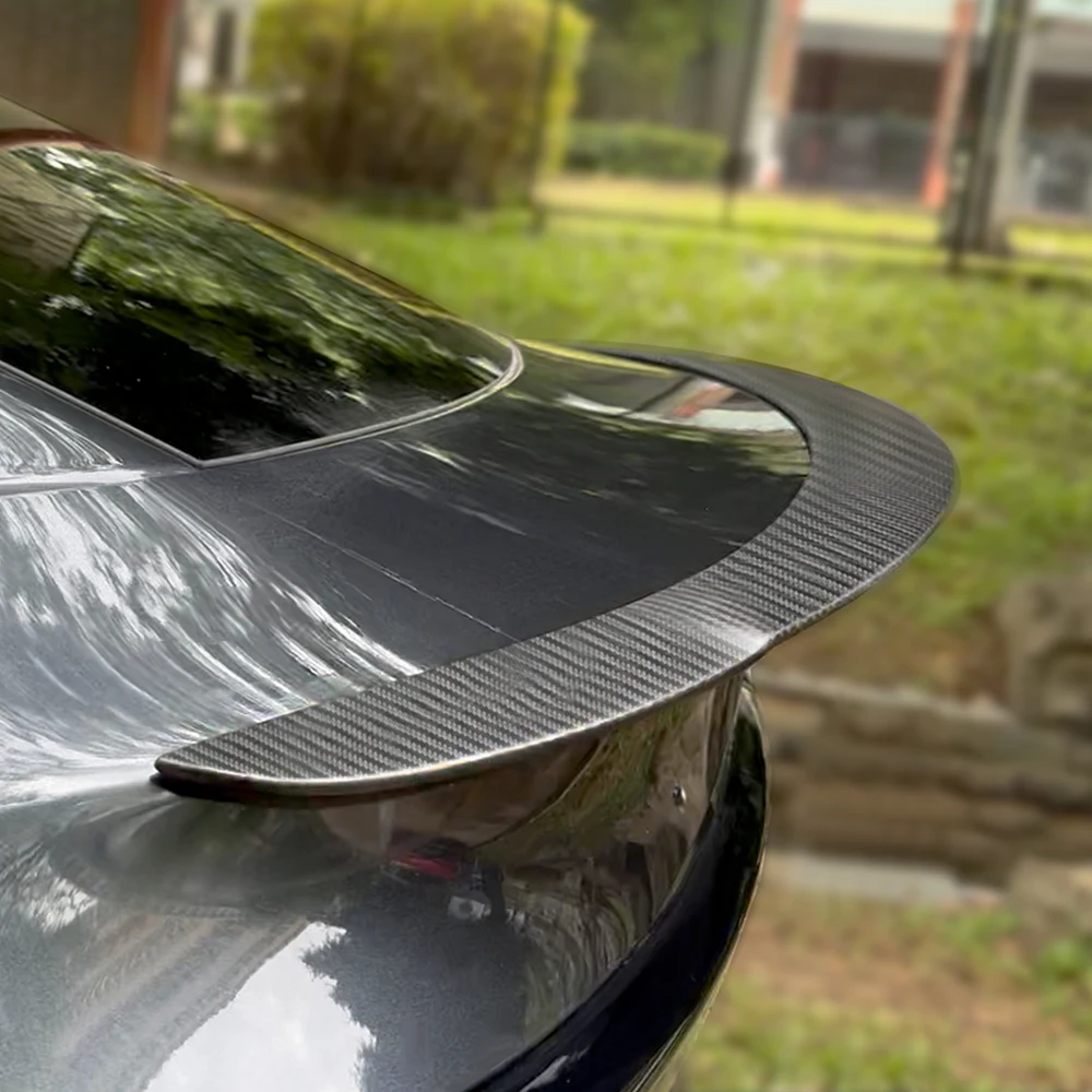 

Спойлер из углеродного волокна для Tesla New Model Y Juniper, модифицированный аксессуар для автомобиля, задний спортивный спойлер, наклейка на крыло