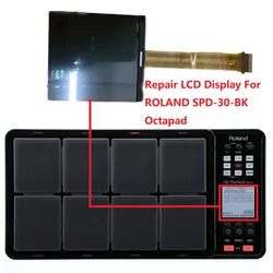 Original LCD Display For ROLAND SPD-30 SPD30 Matrix Screen Repair （No backlight）