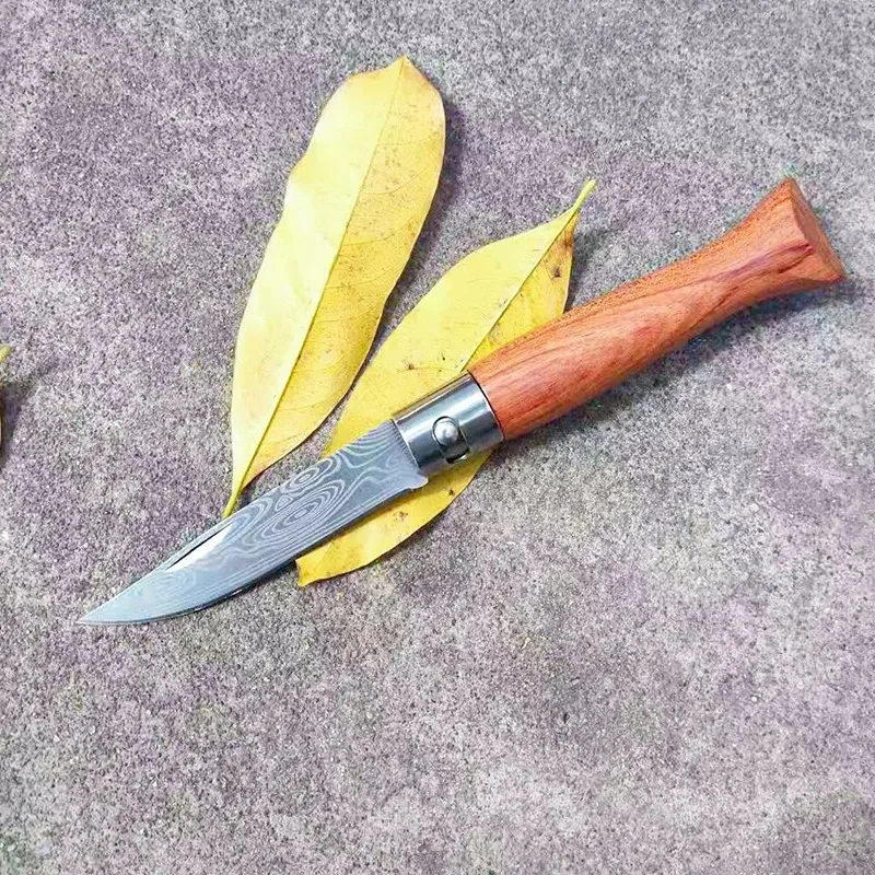 Camping portable knife folding knife handmade outdoor convenient outdoor fruit knife foldable storage sharp knife