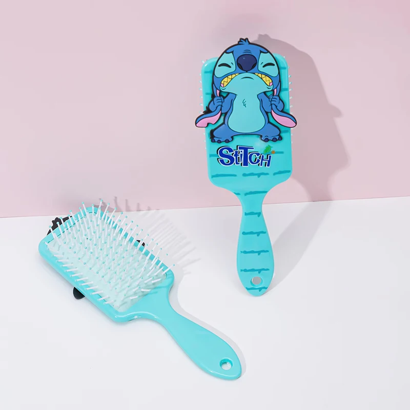 Disney Stitch Combs Cartoon Anime Kawaii Stitch Air Cushion Massage Combs Children Girls Comb Hair Brush Toy Kid Birthday Gifts