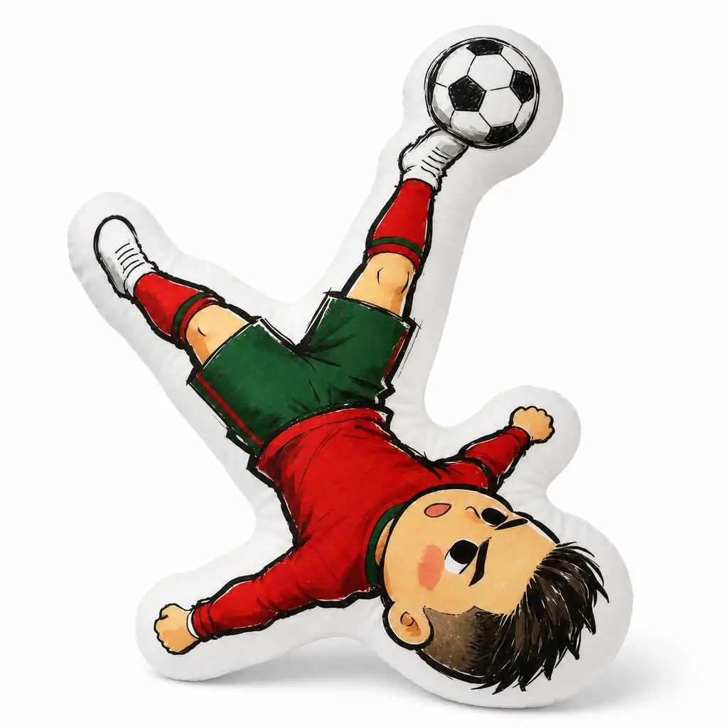 Portugal Soccer Football Portuguese Fan Youth Plush Pillow Cushion Irregular Stuffed Throw Pillow Home Decor Gift Sofa Bed