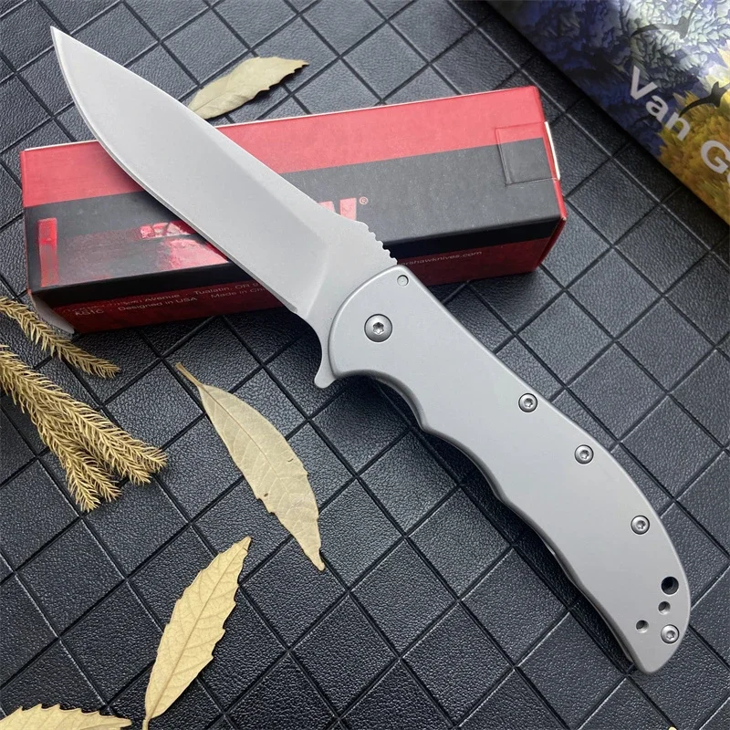 KS 3655 Folding Knife 8cr17mov Blade All Steel Handle Pocket Outdoor Camping Hunt Knife Tactical Survival Knives EDC Tools