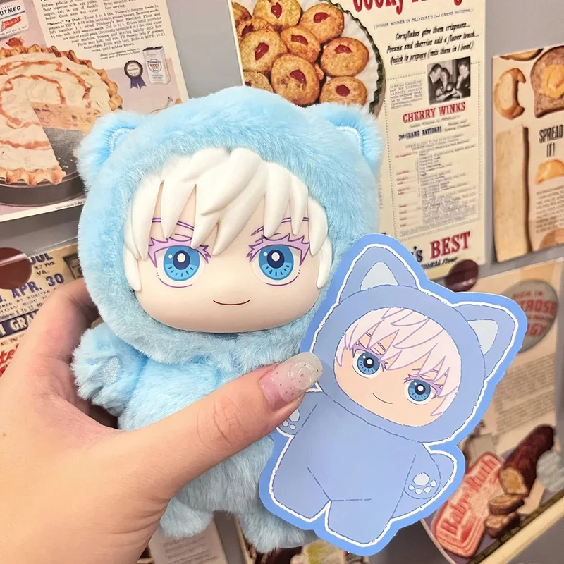 Jujutsu Kaisen 2 Cat Ear Series Mystery Plush Blind Box Vinyl Anime Figure Collectible Trendy Room Decor Children Birthday Gift