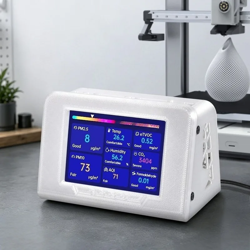 Panda Sense Pro Air Quality Detector 8-in-1 Monitoring Intelligent Linkage 3D Printer Accessories