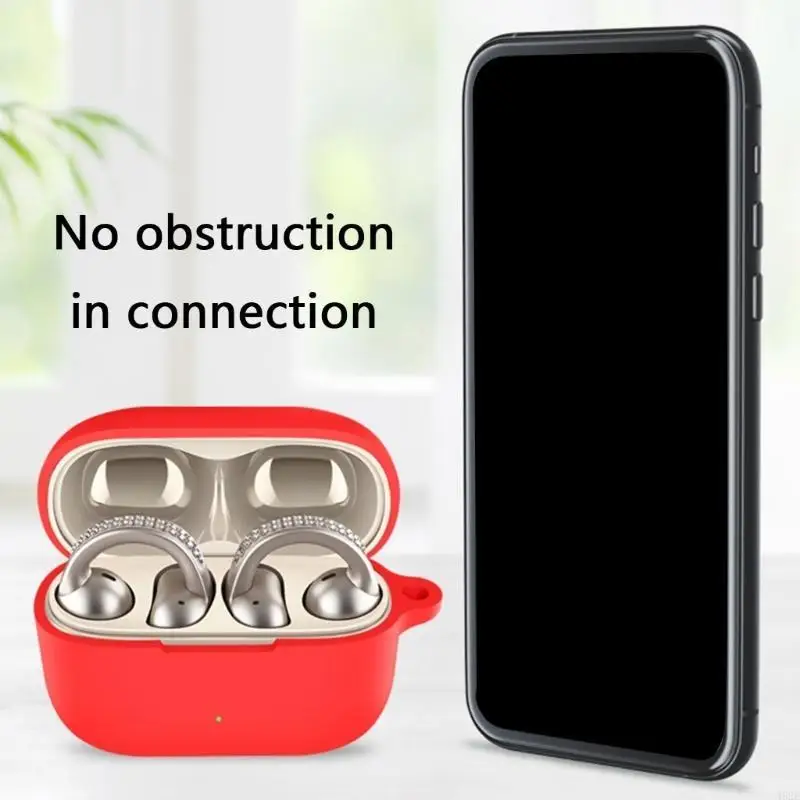 

462E Headphone Cover Shockproof Wrap Case Skin Antiscratch Guard Washable Silicone Housing Shell Enhances Grip for Buds Clip