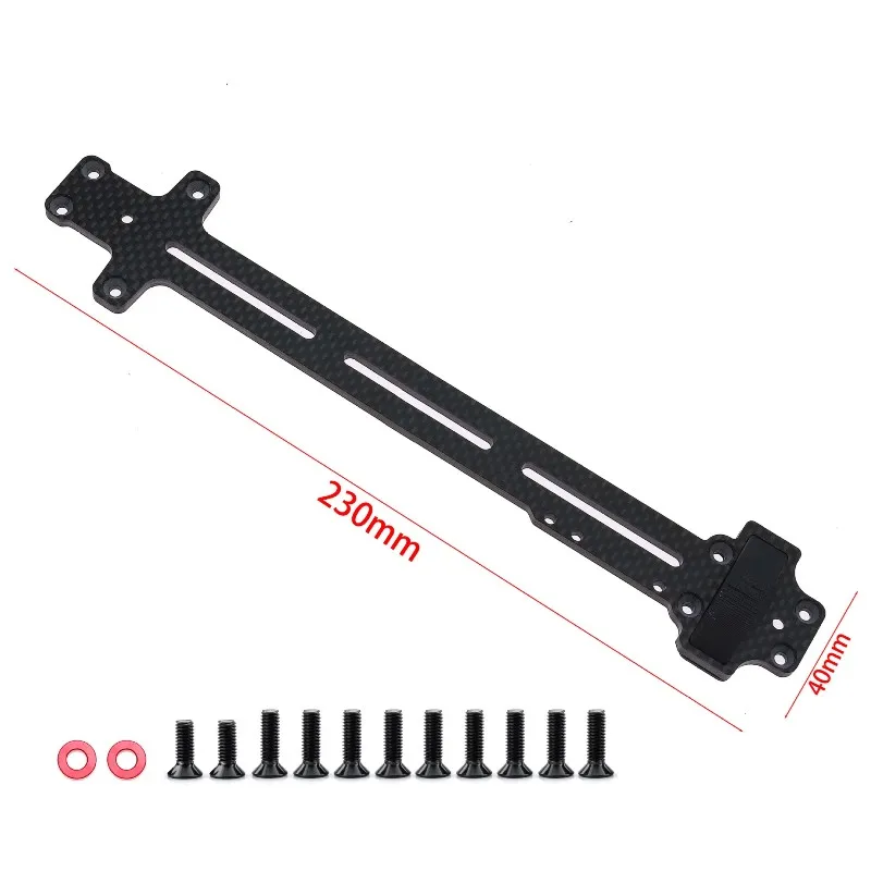 WOWFU-RC Car Carbon Fiber Second Floor Board Plate For LC RACING PTG-2 RC 1/10 RC Car Upgrade Parts Accessories