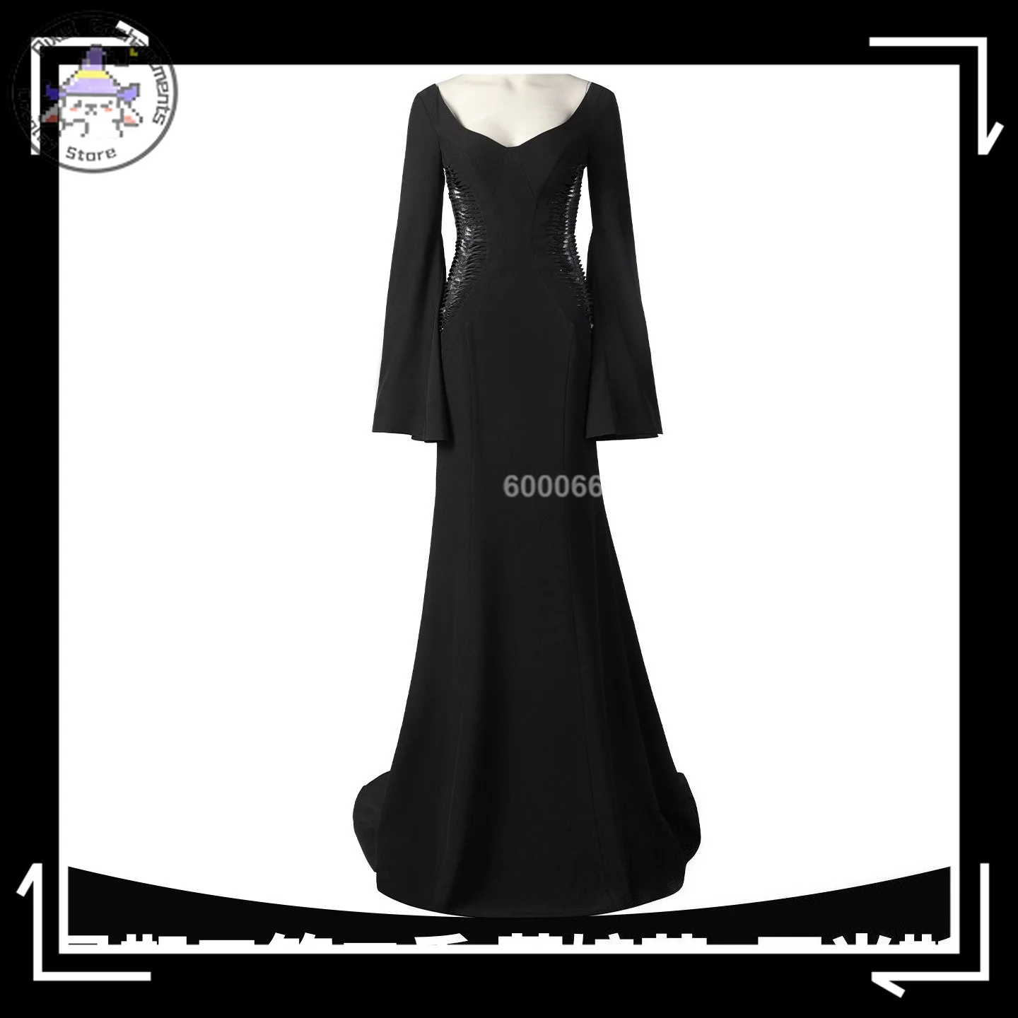 

Wednesday Season 2 Morticia Addams American Movie Series Female Character Full Women's Clothing Set Same-style Cosplay Costume