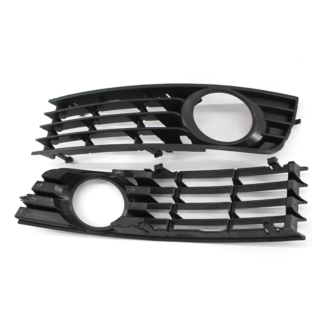 

For Audi A4B6 2001-2005 2Pcs Front Fog Light Cover Grill Spare Parts Anti-scratch 8E0807681 8E0807682