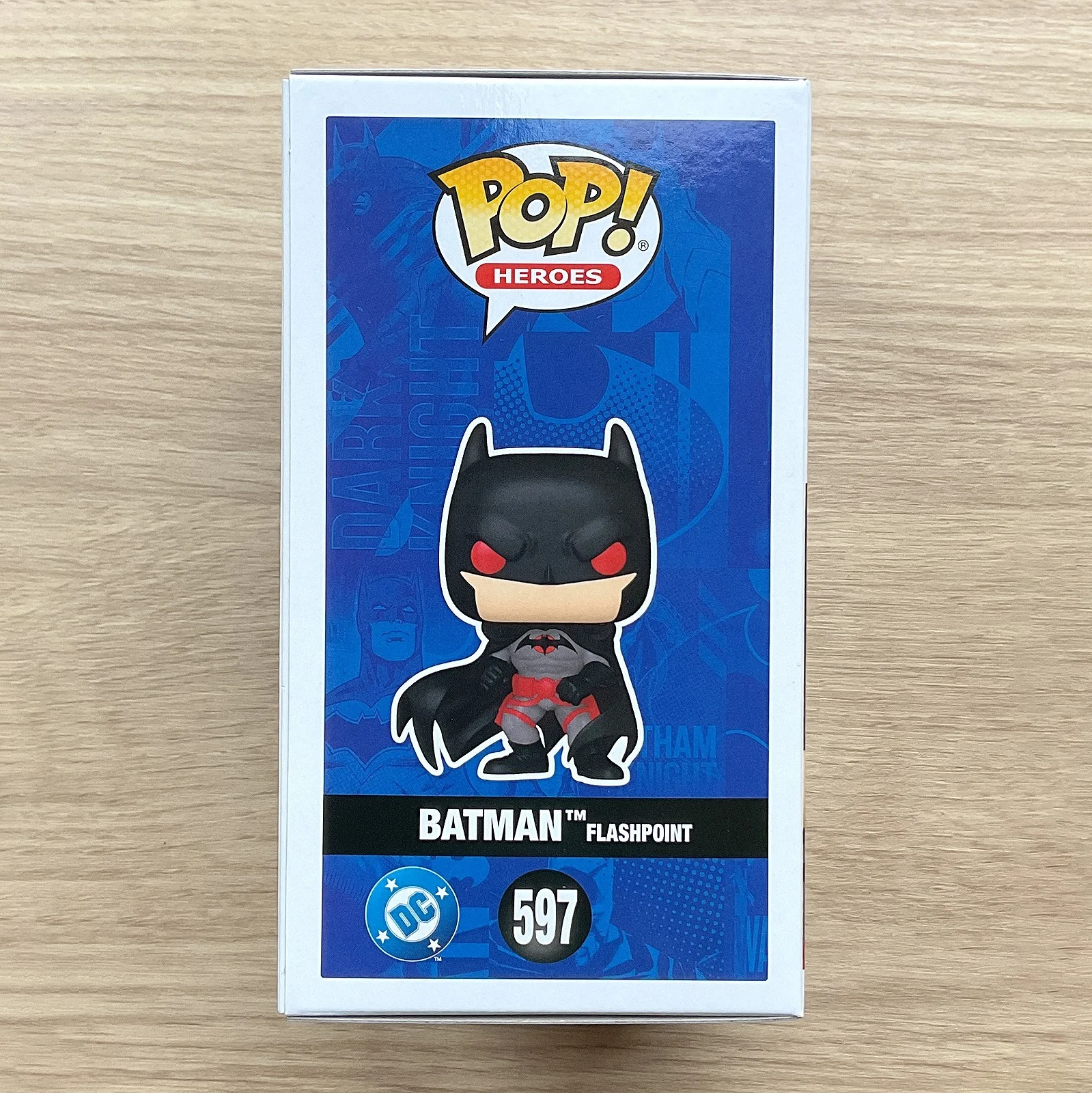 Figura de Batman Flashpoint de DC Comics # 597 Funko Pop 2025 Winter Convention, Figura Coleccionable de Edición Limitada, Juguetes para Fanáticos, Regalo
