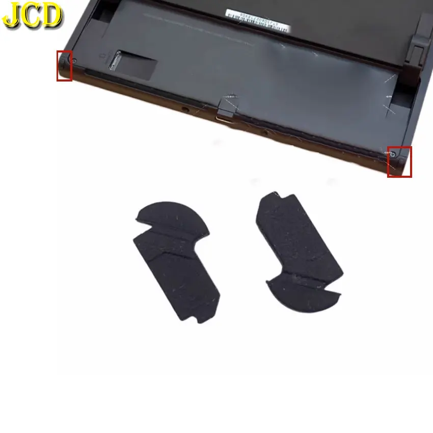 JCD 2 Pieces Host Anti slip Pad Anti slip Rubber Stopper Pad For Switch OLED Game Accessories Repair DIY Replacement