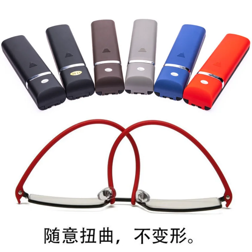 TR90 Presbyopic Glasses Man Blue Light Reading Glasses Men Metal Square Glasses for Sight Plus Lenses Oculos 0+1.75+2.25+4.0