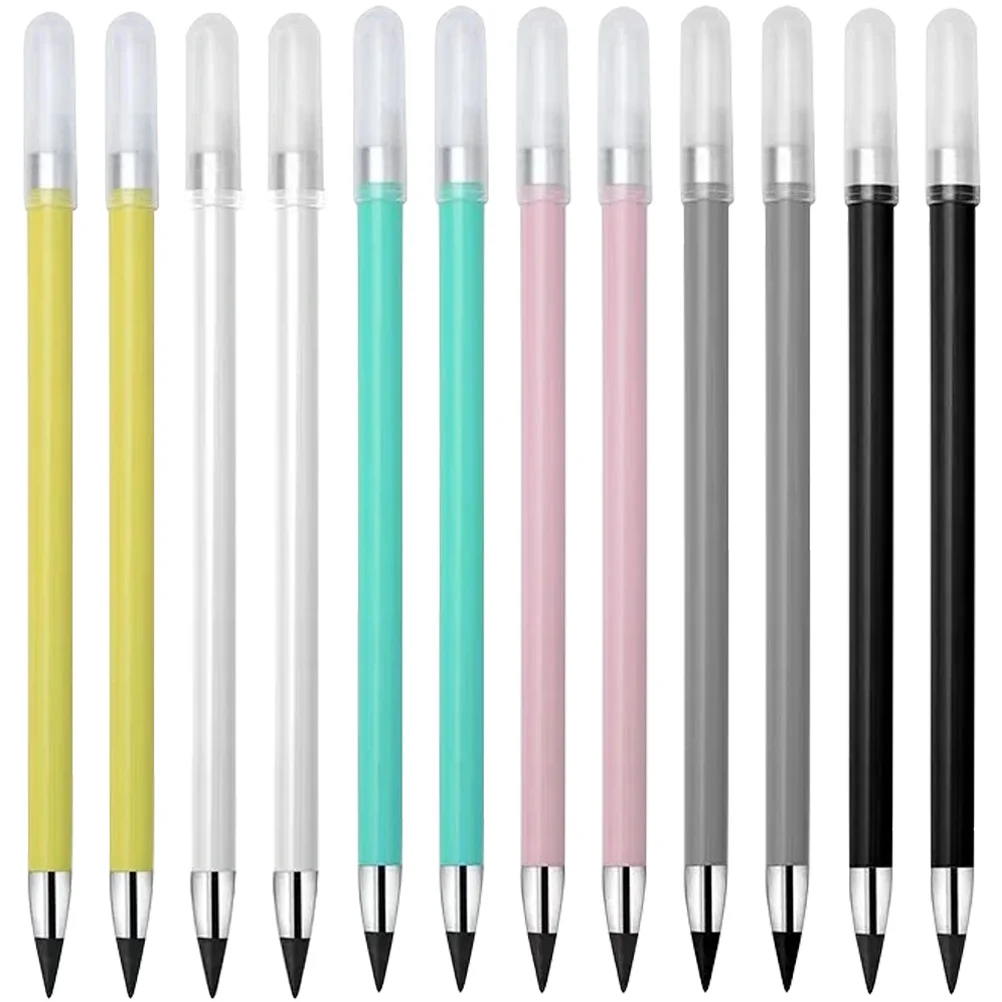 

12 Pcs Everlasting Pencils with Eraser Erasable Eternal Portable Drawing Infinite