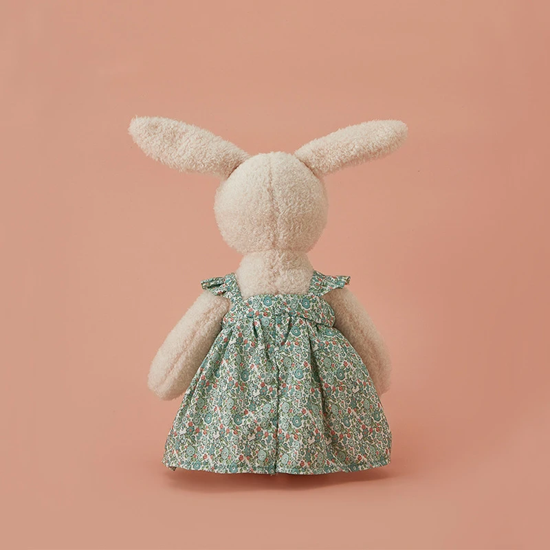 45cm Luxury High Quality Hand-made Plush Bunny Toy For Girl Dress Rabbit Toy Long Ear&Leg Bunny Stuffed Animal Toys